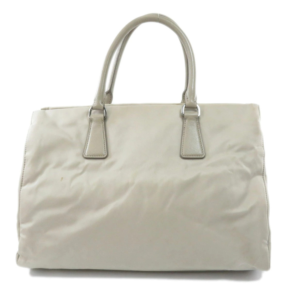 Prada bag grey a beige light tote in nylon or